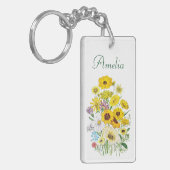 Carnaval van bloemen sleutelhanger (Voorkant Links)