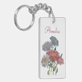 Carnaval van bloemen sleutelhanger (Voorkant Links)