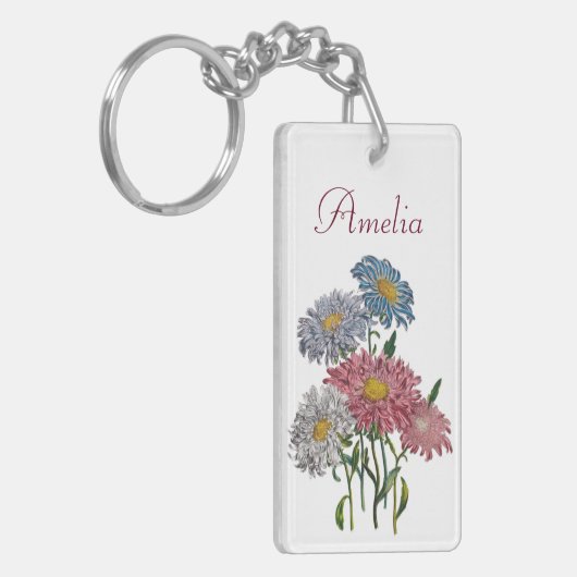 Carnaval van bloemen sleutelhanger (Voorkant Links)