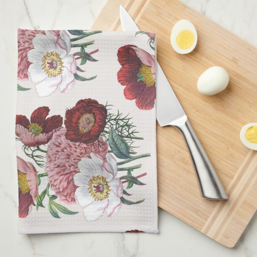 Carnaval van bloemen theedoek (Quarter Fold)