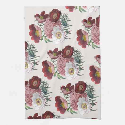 Carnaval van bloemen theedoek (Verticaal)