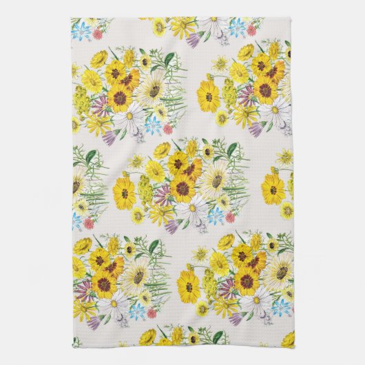 Carnaval van bloemen theedoek (Verticaal)