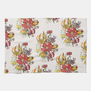 Carnaval van bloemen theedoek