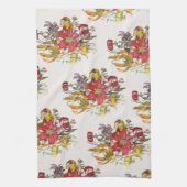 Carnaval van bloemen theedoek (Verticaal)