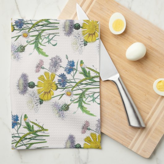 Carnaval van bloemen theedoek (Quarter Fold)