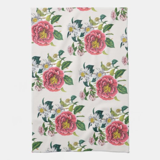 Carnaval van bloemen theedoek (Verticaal)