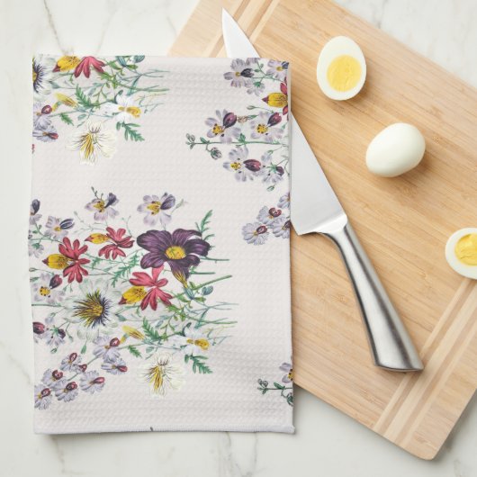 Carnaval van bloemen theedoek (Quarter Fold)