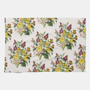 Carnaval van bloemen theedoek