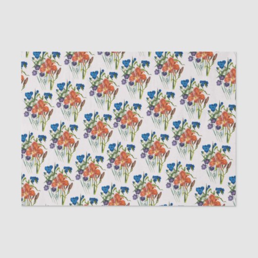 Carnaval van bloemen tissuepapier (Voorkant)