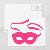 Carnaval van het bioscoopmasker briefkaart (Voorkant / Achterkant)