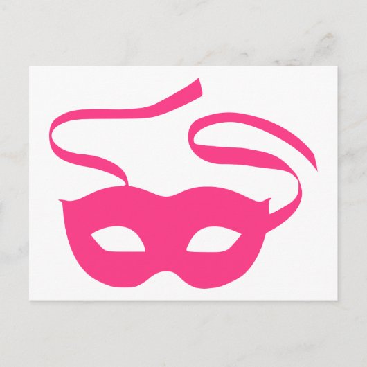 Carnaval van het bioscoopmasker briefkaart (Voorkant)