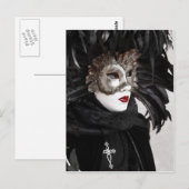 Carnaval van het Briefkaart van Venetië (Voorkant / Achterkant)