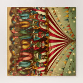 Carnaval van het Enigmatic Ensemble van Funny Clow Legpuzzel (Horizontaal)