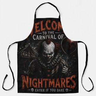 Carnaval van Nachtmerries Griezelen Clown All-Over Schort