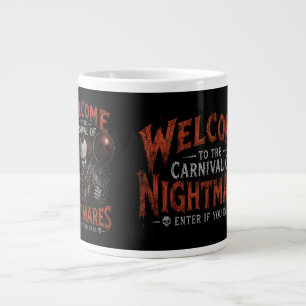 Carnaval van Nachtmerries Griezelen Clown Hallowee Grote Koffiekop