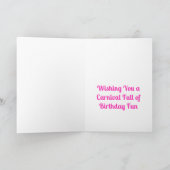 Carnaval van pret Flamingo verjaardagsfeestje Kaart (Binnen)