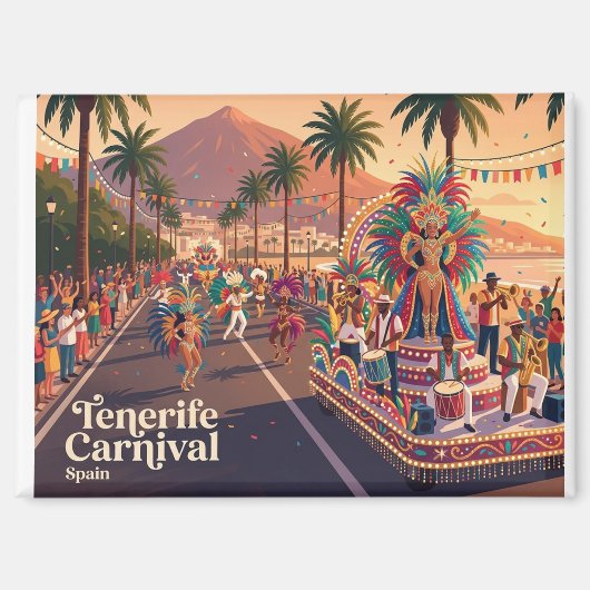 Carnaval van Tenerife Spanje Magneet (Voorkant)