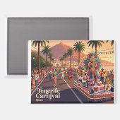 Carnaval van Tenerife Spanje Magneet (Voorkant / Achterkant)