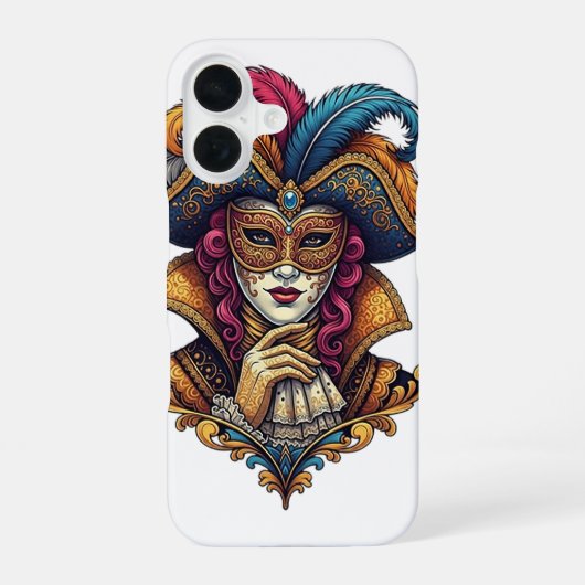 Carnaval van Venetië iPhone 16 Hoesje (Achterkant)
