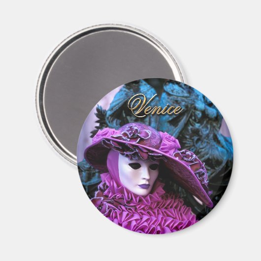 Carnaval van Venetië Magneet (Voorkant / Achterkant)