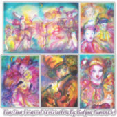 CARNAVAL VAN VENETIË Mardi Gras Maskerade Maskers Sticker (Voorkant)