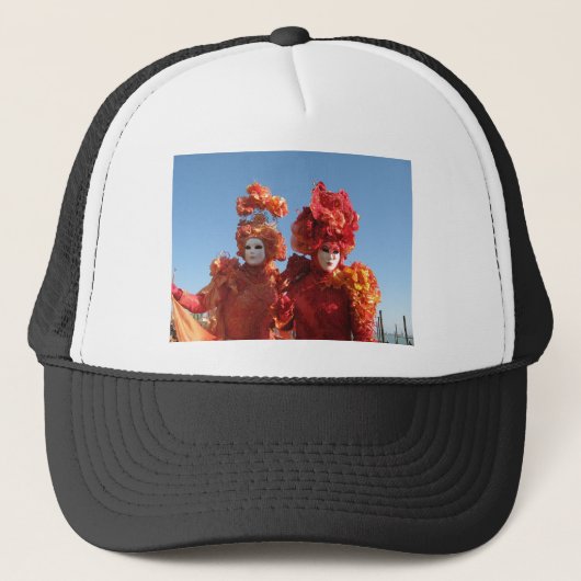 Carnaval van Venetië Trucker Pet (Voorkant)