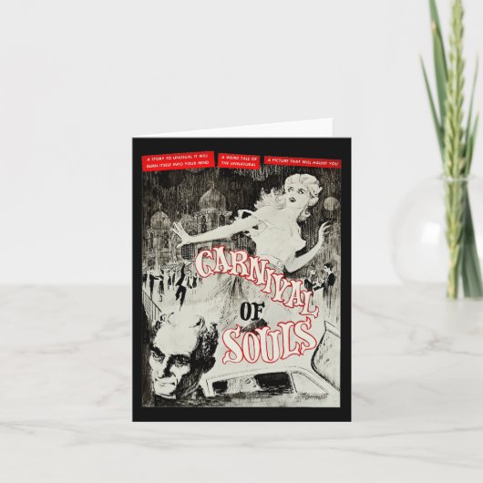 Carnaval van zielen Halloween Monster Poster Horro Kaart (Voorkant)