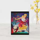 Carnaval van zielen Halloween Monster Poster Horro Kaart (Gele Bloem)