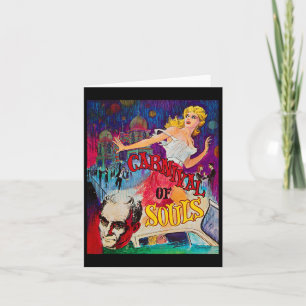 Carnaval van zielen Halloween Monster Poster Horro Kaart