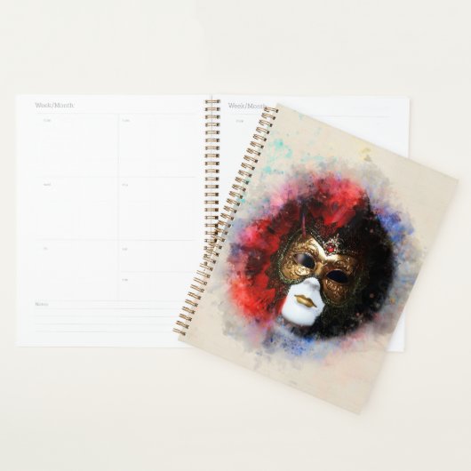 Carnaval Venetiaanse Masker Planner – Elegante Org (Display)