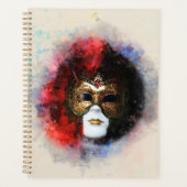 Carnaval Venetiaanse Masker Planner – Elegante Org (Voorkant)