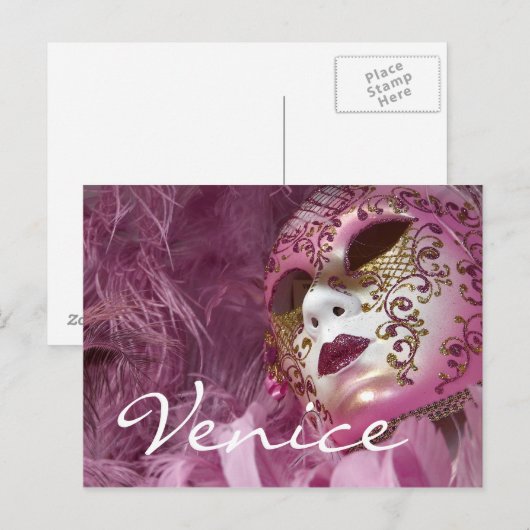 Carnaval, Venetië Briefkaart (Voorkant / Achterkant)