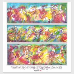 CARNAVAL VENETIË Mardi Gras Masquerade Dansmuziek Sticker