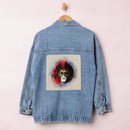 carnaval venetisch masker denim jacket (Hangar)
