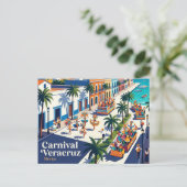 Carnaval Veracruz Mexico Briefkaart (Staand voorkant)