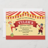 Carnaval Verjaardagsfeest Bedankt Card (Voorkant)