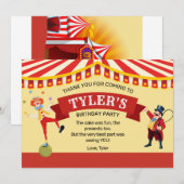 Carnaval Verjaardagsfeest Bedankt Card (Voorkant / Achterkant)