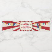  carnaval verjaardagsfeest waterfles etiket (Enkel label)