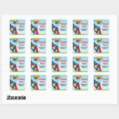 Carnaval Verjaardagsfeestje Favor sticker (Vel)