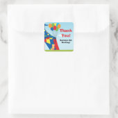 Carnaval Verjaardagsfeestje Favor sticker (Tas)