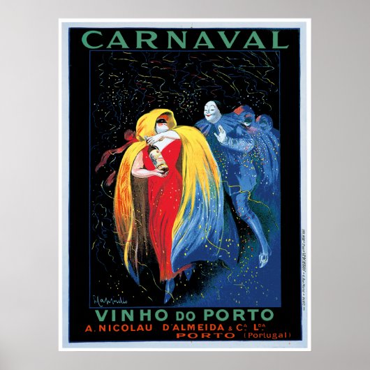 "Carnaval" Vinho do Porto Poster (Voorkant)