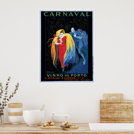 "Carnaval" Vinho do Porto Poster (Keuken)
