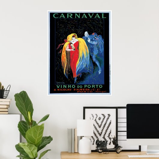 "Carnaval" Vinho do Porto Poster (Thuiskantoor)