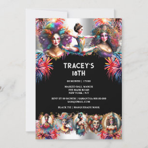 Carnaval vuurwerk show festival dames circus plezi kaart