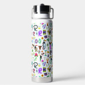 Carnaval Waterfles (Achterkant)