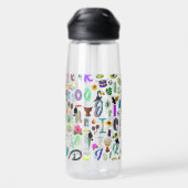 Carnaval Waterfles (Achterkant)