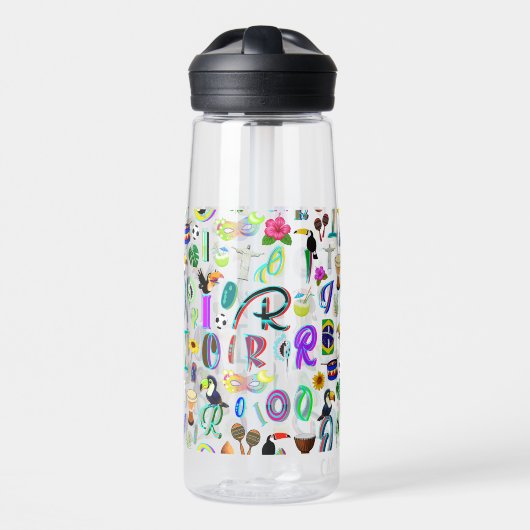 Carnaval Waterfles (Voorkant)