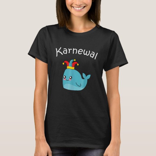Carnaval Whale Jester Pet Carnaval Costuum T-shirt (Voorkant)