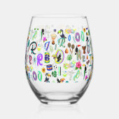 Carnaval Wijnglas Zonder Voet (Links)