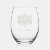 Carnaval Wijnglas Zonder Voet (Achterkant)